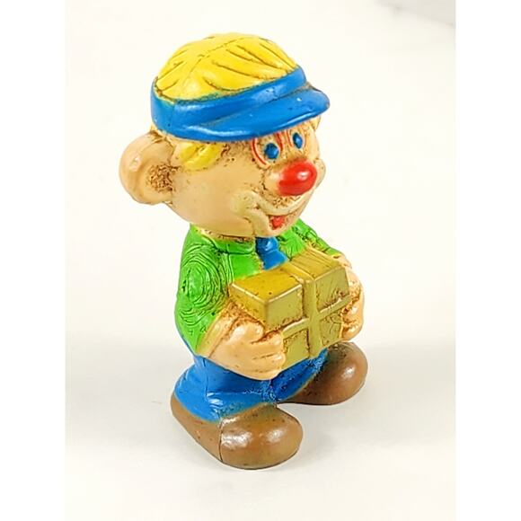 Sy The Mail Clerk Mego Clown Around Figurine 2 1/4" PVC 1981 Hong Kong Vintage - Picture 10 of 16
